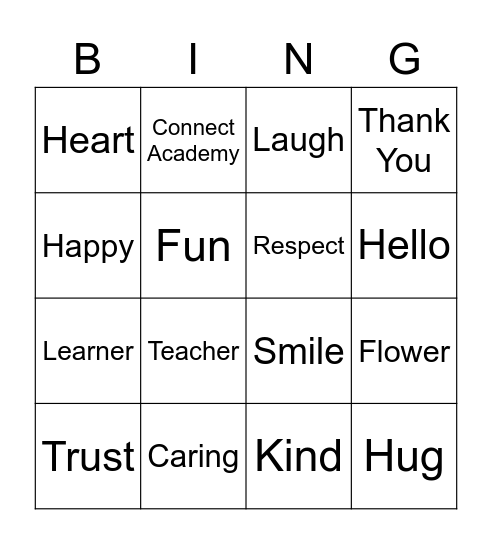 Kindness Bingo Level 1 Bingo Card