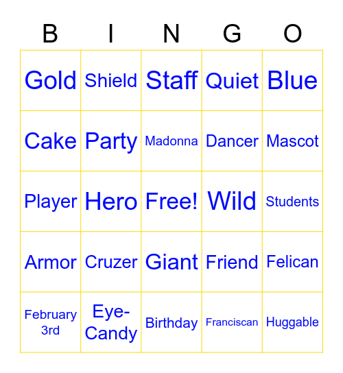 Cruzer's Birthday Bingo!! Bingo Card