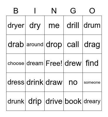 DR Blends/IW Bingo Card