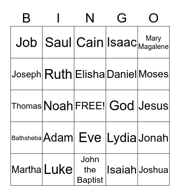 Who Am I Bingo Card