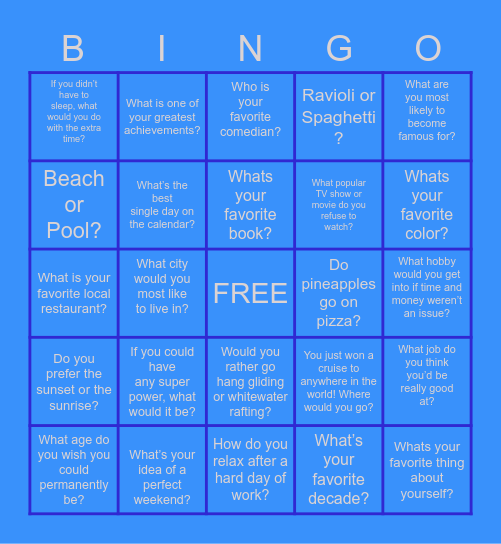 Bingo Bonanza Bingo Card