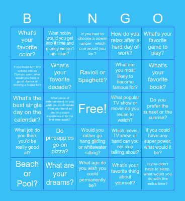 BINGO BONANZA Bingo Card