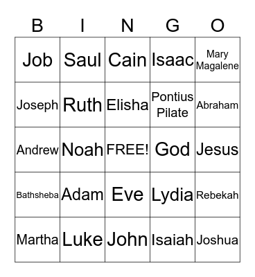 Who Am I Bingo Card