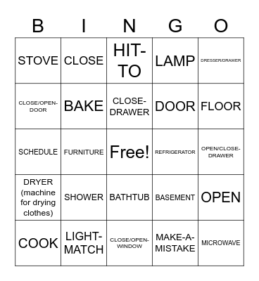 Chapter 9 Vocab Bingo Card