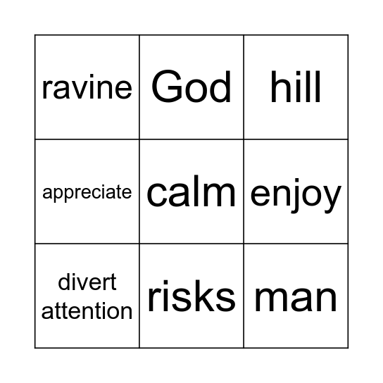 TCIOTDITN (71-137) Bingo Card