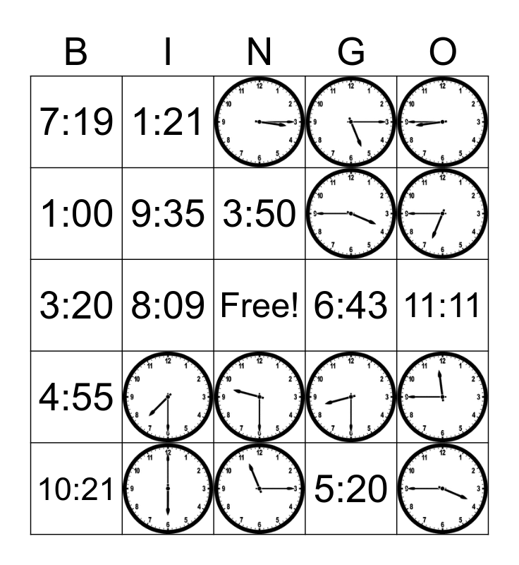 telling-time-bingo-card