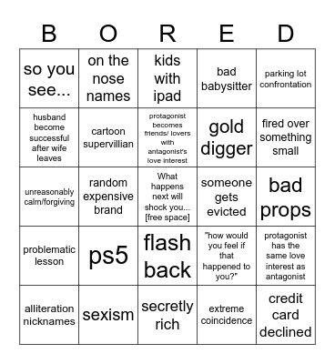 Dhar Mann v1 Bingo Card