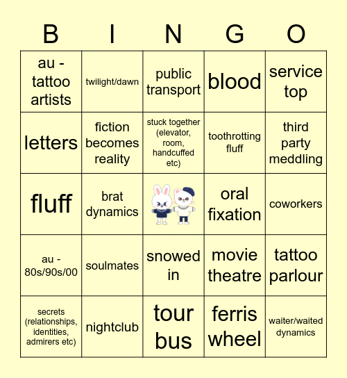 HYUNHO Bingo Card