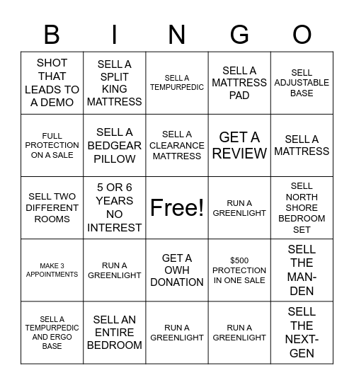 Weekend Bingo! Bingo Card