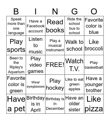 EXCEL-erate summer camp bingo! Bingo Card
