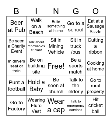 Scomo’s 2022 Election Campaign Bingo Card
