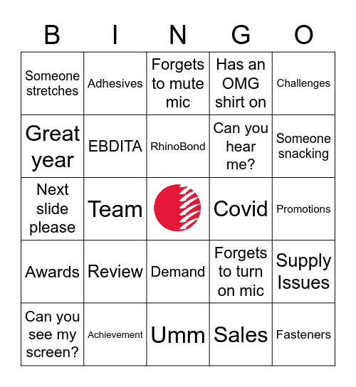 OMG Bingo Card