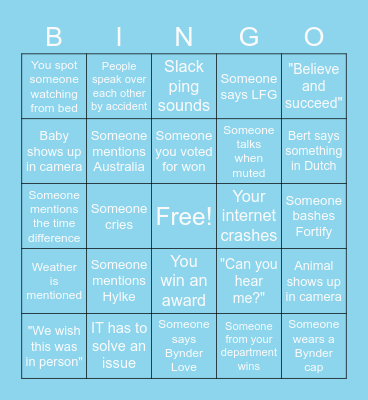 Bynder Gala Bingo Card