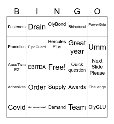Sandy's Bingo Card Bingo Card