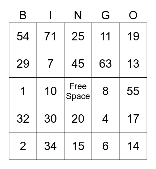 新年快乐 Bingo Card