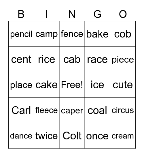 The Golden Crystals Bingo Card