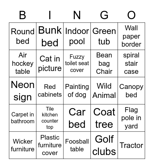 Extreme Ultimate Scavenger Hunt Quoting Bino Bingo Card