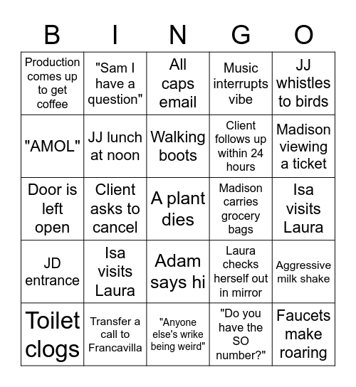 Allied Maker Bingo Card