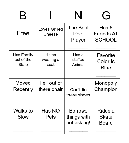 Salvation Army Scavenger Hunt! Bingo Card