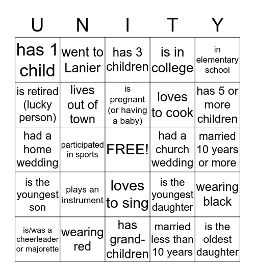 WILSON FAMILY 4TH OF JULY BASH Bingo Card