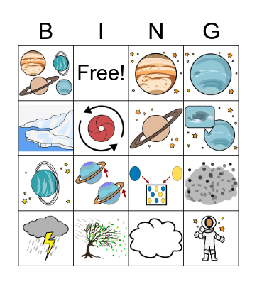 Chapter 5: The Gas Giants Bingo Card