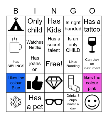 Energizer Bingo - by Rachel B! Bingo Card