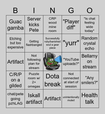 S2 VH Bingo V1 Bingo Card