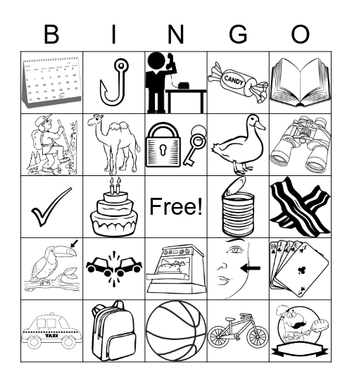 /K/ SOUND BINGO Card