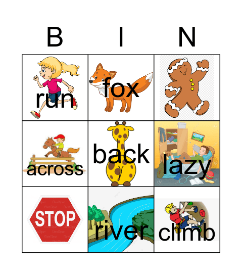 Gingerbread Bingo Card