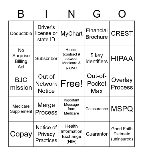 Day 4 Customer Service Bingo Card