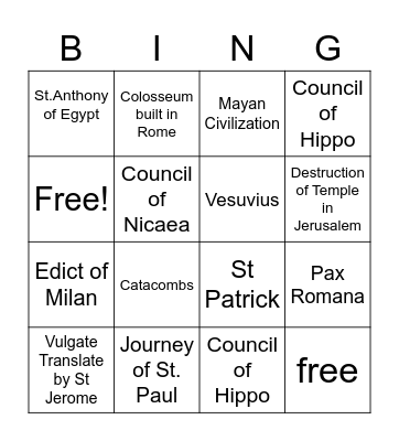 CSH Bingo WK 14 to 16 Bingo Card