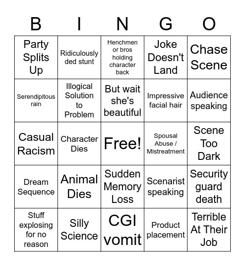 Matrix 4 Bingo Card