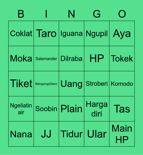 SOOBIN00xAVT Bingo Card