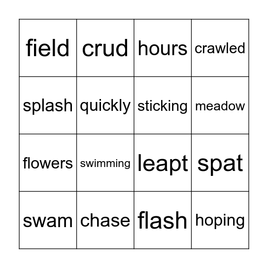 The Chase Bingo Card