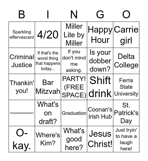 Bingo Card and Dobbers