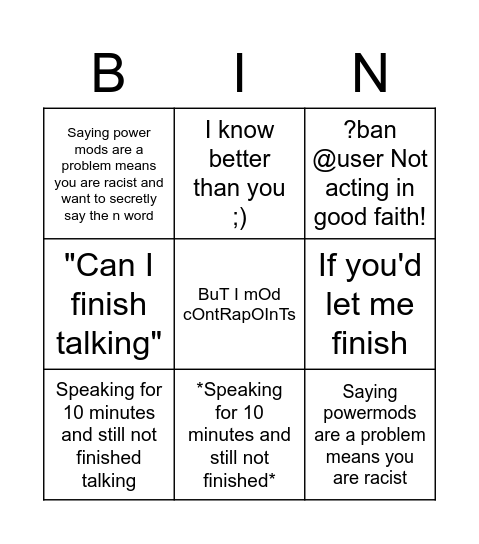 Ephrael Bingo Card