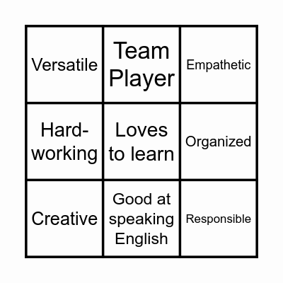 Color Me, Color Me Not! Bingo Card