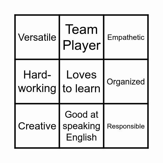 Color Me, Color Me Not! Bingo Card