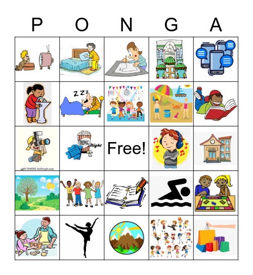 Me gusta / No me gusta Bingo Card