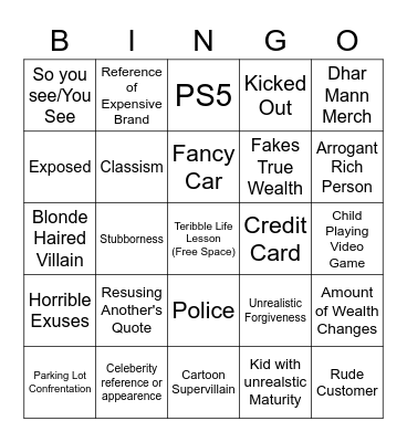 DM Bingo Card
