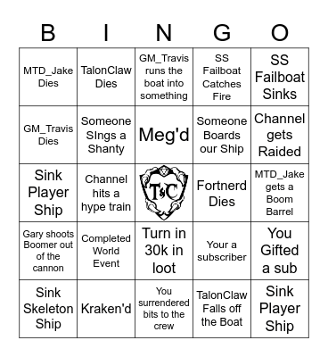 SOT Community Day Bingo Card