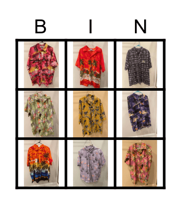 Dr. Troughton Hawaiian Shirt BINGO Card