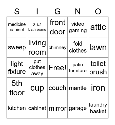 TWA - Unit 9 Bingo Card