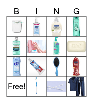 Grooming Bingo Card