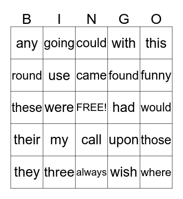 Neketa's Bingo Card