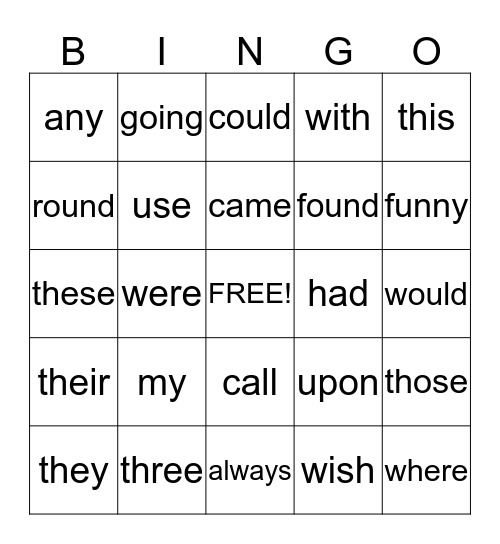 Neketa's Bingo Card
