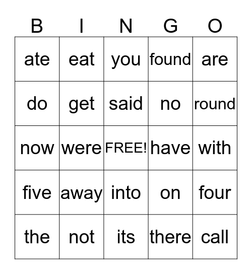 Brian's Bingo Card