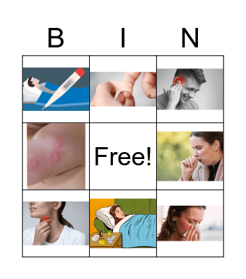 Health problems Bingo Card