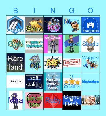 Sunshinelady's BINGO DECK Bingo Card