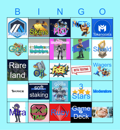 Sunshinelady's BINGO DECK Bingo Card